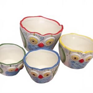 owl measuring cups - Ceramic